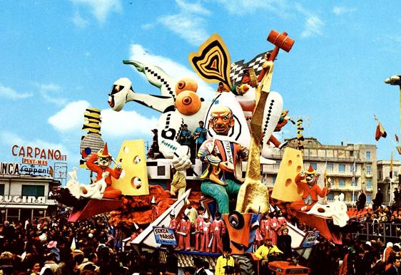 Senza parole di Giuseppe Domenici - Carri grandi - Carnevale di Viareggio 1970
