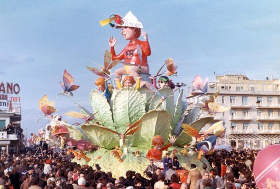 Pierino e la storia del cavolo di Ademaro Musetti - Carri grandi - Carnevale di Viareggio 1972