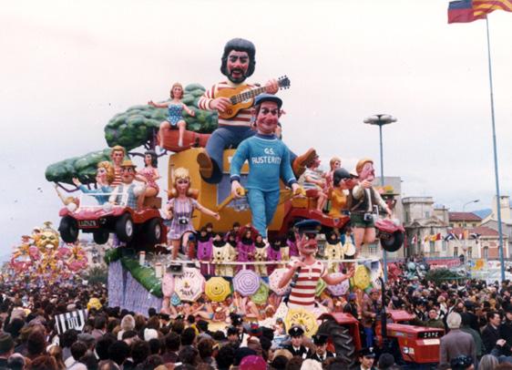 Tutti al mare di Carlo Vannucci - Carri grandi - Carnevale di Viareggio 1974