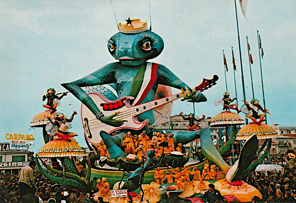 La cicala e le formiche di Sergio Baroni - Carri grandi - Carnevale di Viareggio 1975