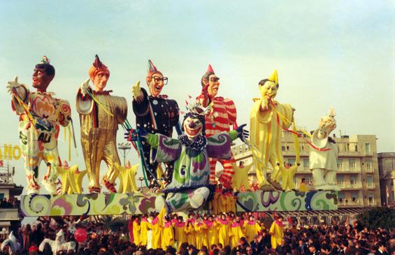 I grandi in maschera di Arnaldo Galli - Carri grandi - Carnevale di Viareggio 1976