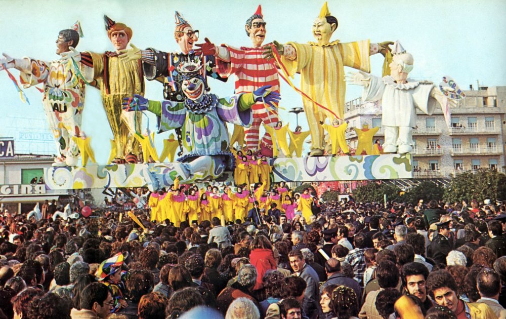 I grandi in maschera di Arnaldo Galli - Carri grandi - Carnevale di Viareggio 1976