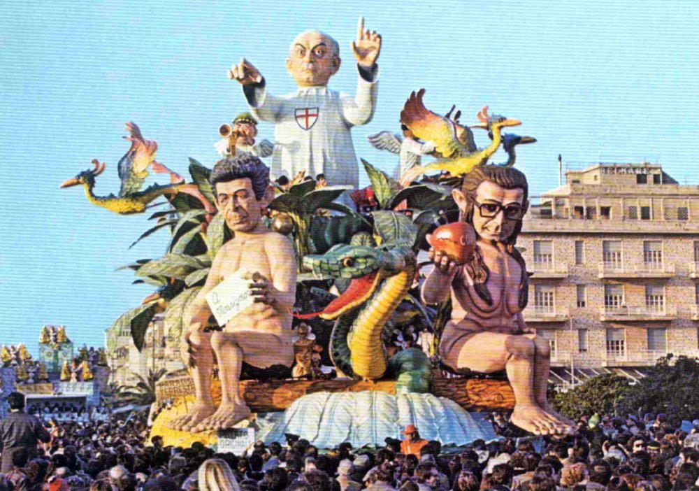 Peccato originale di Silvano Avanzini - Carri grandi - Carnevale di Viareggio 1978