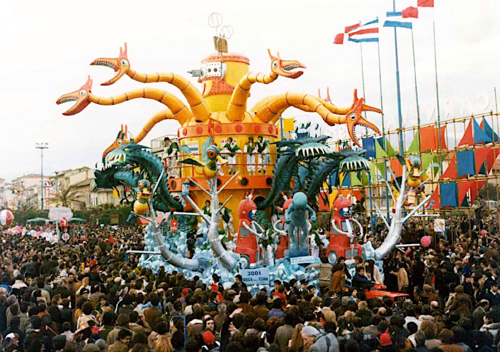 3001 odissea sulla Terra di Silvano Avanzini - Carri grandi - Carnevale di Viareggio 1979