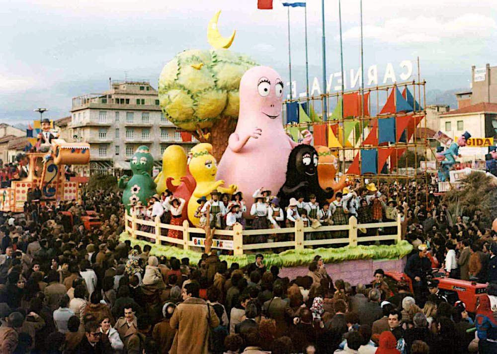 Barbapapà di Giuseppe Palmerini e Paolo Lazzari - Carri piccoli - Carnevale di Viareggio 1979