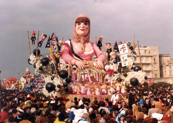 E più bianco non si può di Davino Barsella, Eros Canova - Carri grandi - Carnevale di Viareggio 1982