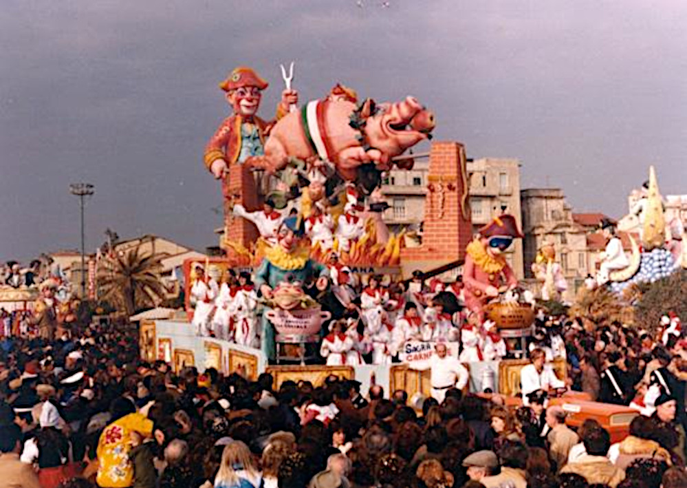 Sagra gastronomica di carnevale di Amedeo Mallegni - Carri piccoli - Carnevale di Viareggio 1982