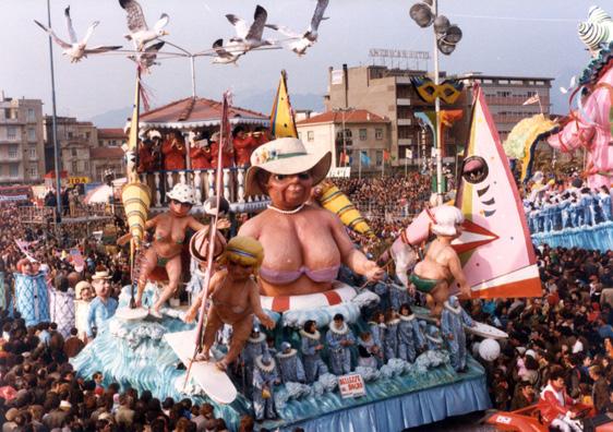 Bellezze al bagno di Davino Barsella e Loris Lazzarini - Carri piccoli - Carnevale di Viareggio 1984
