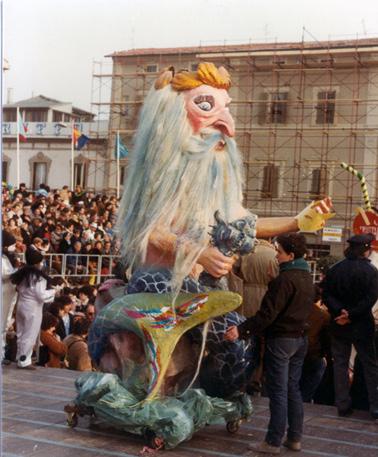 Il sireno di Enrico Bertuccelli - Maschere Isolate - Carnevale di Viareggio 1984