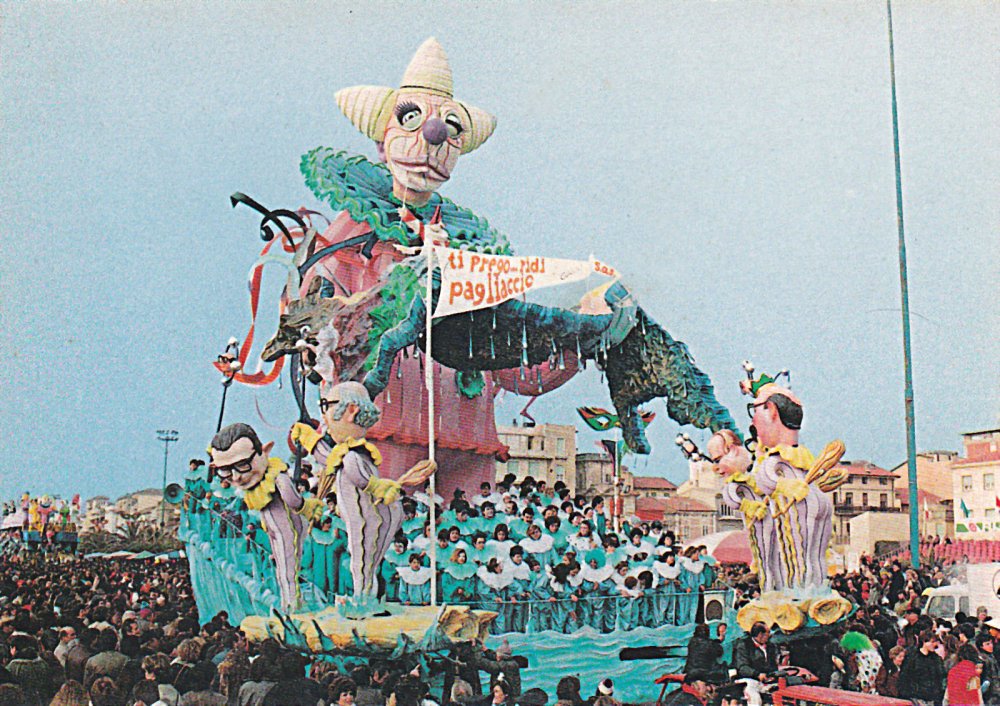 Ti prego ridi pagliaccio di Arnaldo e Giorgio Galli - Carri grandi - Carnevale di Viareggio 1984