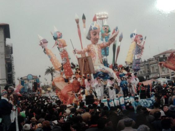 Omaggio a Dalì di Piero Farnocchia (cons. Roberto Patalano) - Carri piccoli - Carnevale di Viareggio 1986