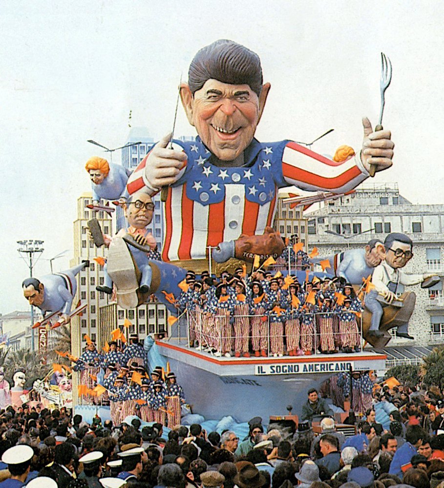 Il sogno americano di Silvano Avanzini - Carri grandi - Carnevale di Viareggio 1987