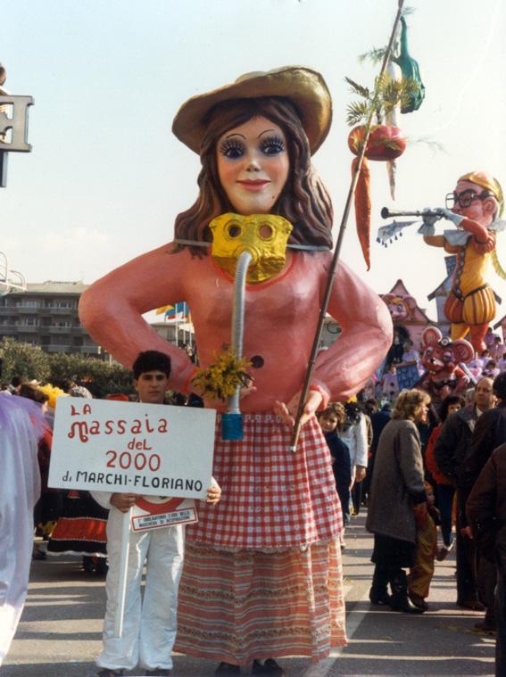 La massaia del duemila di Floriano Marchi - Maschere Isolate - Carnevale di Viareggio 1987