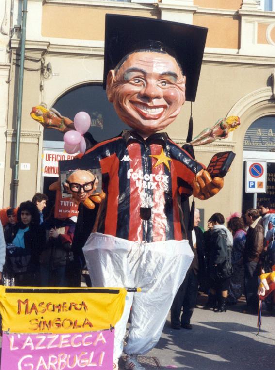 L’azzecca garbugli di Carlo Lombardi - Maschere Isolate - Carnevale di Viareggio 1987