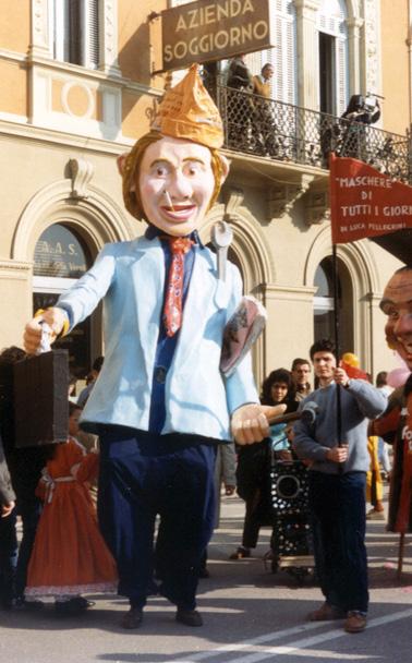 Maschere di tutti i giorni di Luca Pellegrini - Maschere Isolate - Carnevale di Viareggio 1987