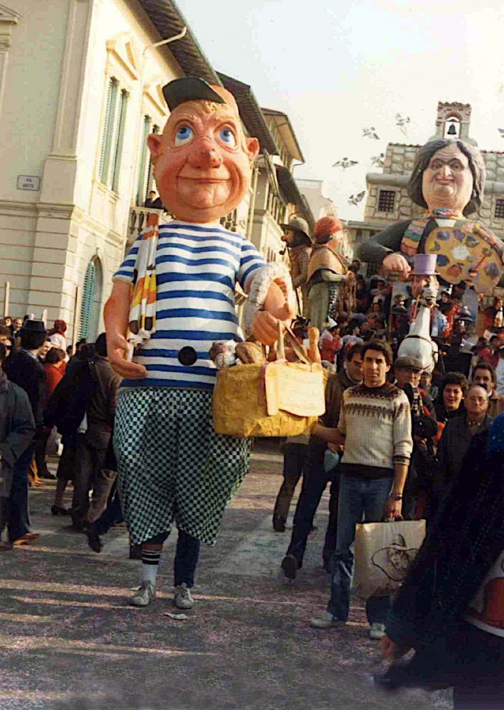 Un lucchese al corso di Eugenio Riotto - Maschere Isolate - Carnevale di Viareggio 1987