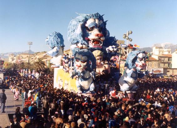 Madonna Ciccone un successo da leone di Gilbert Lebigre e Corinne Roger - Carri grandi - Carnevale di Viareggio 1988