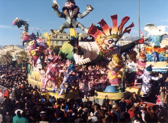 Non ci provare con le maschere di Renato Verlanti e Sergio Baroni - Carri grandi - Carnevale di Viareggio 1988