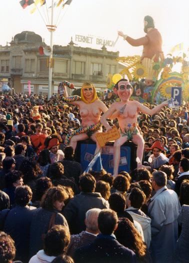 Peccato veniale di Eugenio Riotto - Maschere Isolate - Carnevale di Viareggio 1988