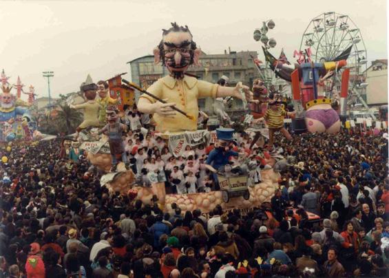 Il legislatore di Giovanni e Stefano Strambi - Carri piccoli - Carnevale di Viareggio 1990