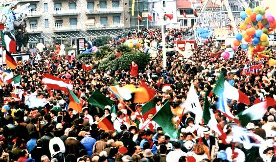 Mondial novanta di Rione Varignano - Palio dei Rioni - Carnevale di Viareggio 1990