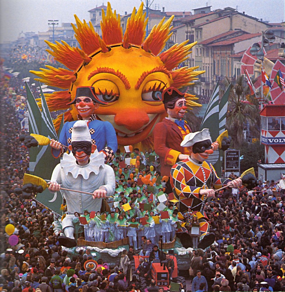 Questo è il paese del sole di Raffaello Giunta - Carri grandi - Carnevale di Viareggio 1990