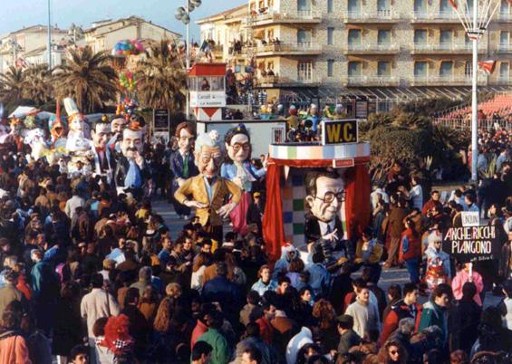 Anche i ricchi piangono di Umberto e Stefano Cinquini - Mascherate di Gruppo - Carnevale di Viareggio 1991