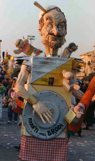 Avanti miei brodi di Luciano Tomei - Maschere Isolate - Carnevale di Viareggio 1991