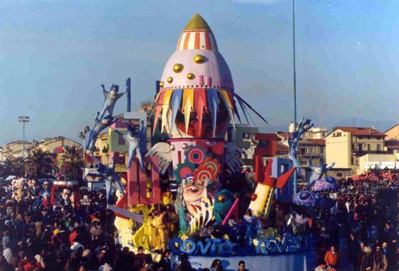 Conto alla rovescia di Franco Malfatti - Carri piccoli - Carnevale di Viareggio 1991