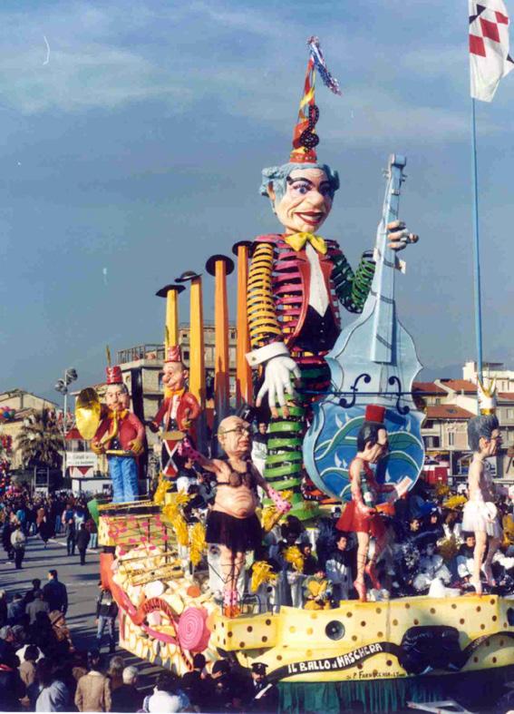 Il ballo in maschera di Piero Farnocchia - Carri piccoli - Carnevale di Viareggio 1991