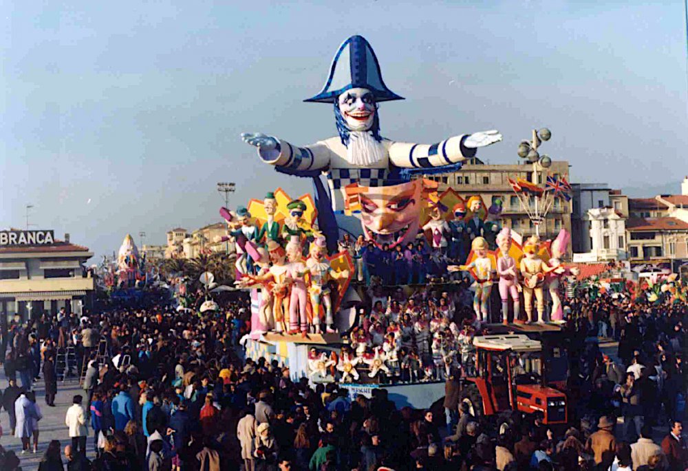 Prendi la maschera e vieni a Viareggio di Roberto Alessandrini - Carri grandi - Carnevale di Viareggio 1991