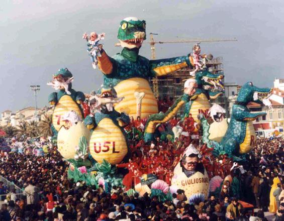 Lacrime di coccodrillo di Roberto Alessandrini - Carri grandi - Carnevale di Viareggio 1992