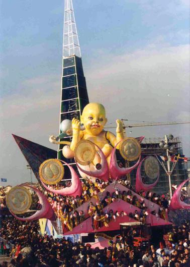 Messaggio universale di Fabrizio Galli - Carri grandi - Carnevale di Viareggio 1992