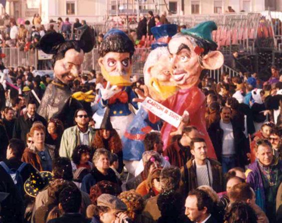 Cartoni di stato di Marco Dolfi - Mascherate di Gruppo - Carnevale di Viareggio 1993