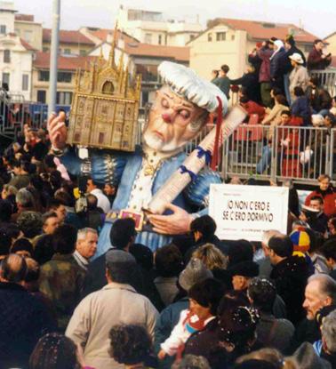 Io non c’ero e se c’ero dormivo di Floriano Marchi - Maschere Isolate - Carnevale di Viareggio 1993