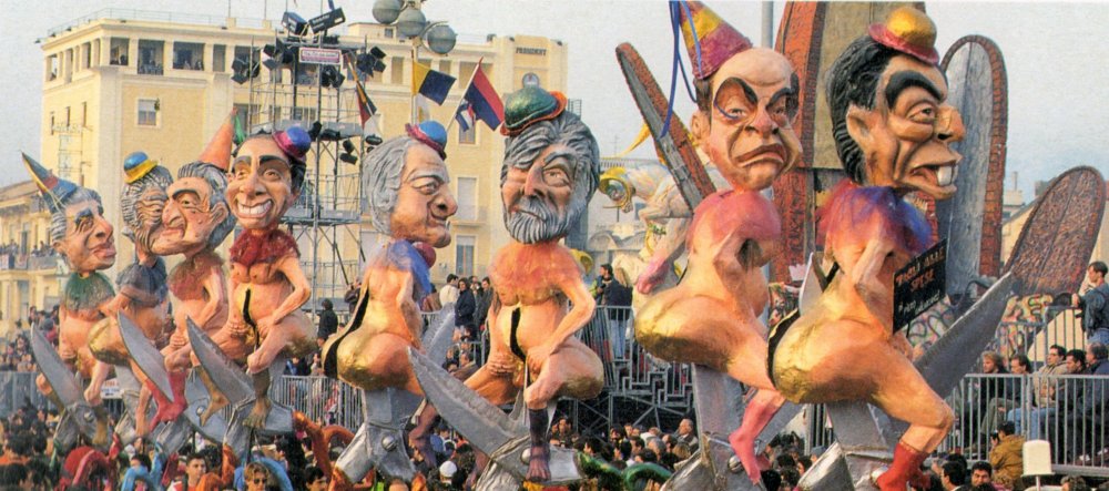 Tagli alle spese di Piero Ghilarducci - Mascherate di Gruppo - Carnevale di Viareggio 1993