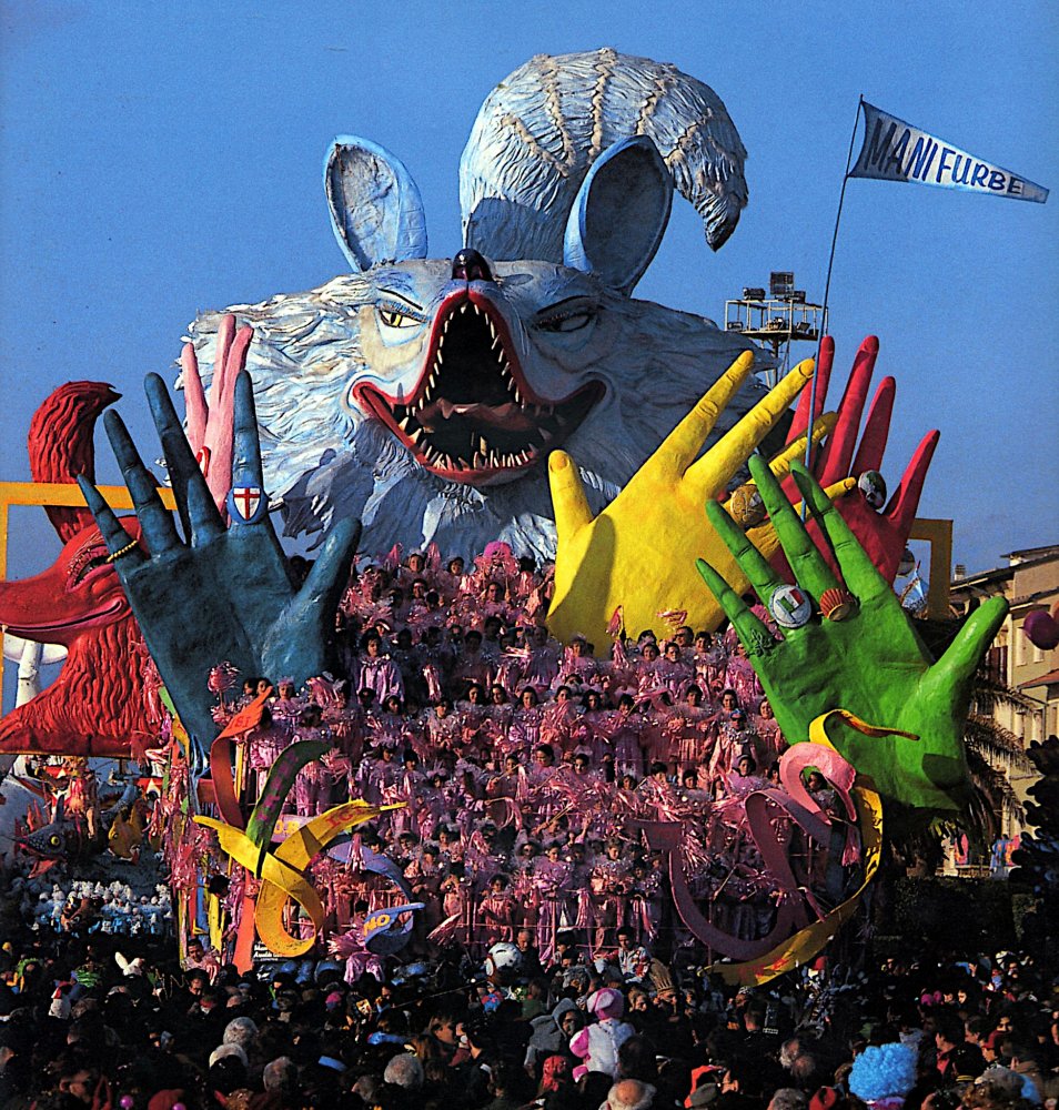 Mani furbe di Arnaldo Galli - Carri grandi - Carnevale di Viareggio 1994
