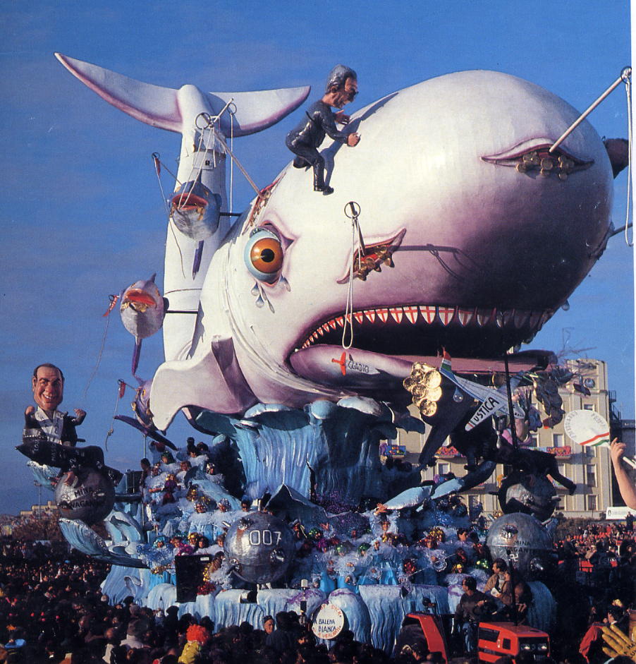 Moby Dick di Renato Verlanti - Carri grandi - Carnevale di Viareggio 1994