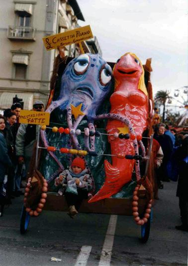 Cassetta porno-grafica di Guido Batori e Fabio Giannecchini - Maschere Isolate - Carnevale di Viareggio 1995