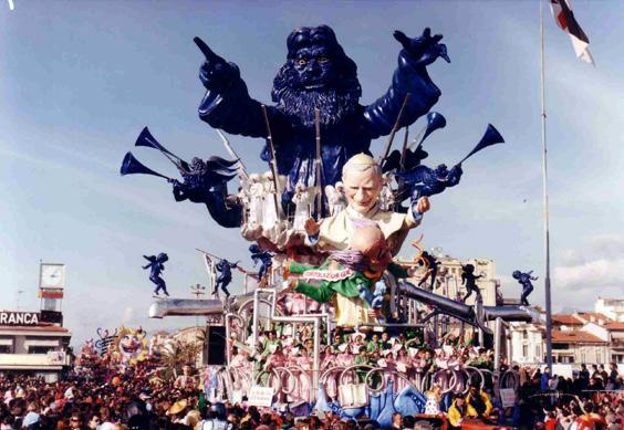 Te lo do io il Creatore di Fabrizio Galli - Carri grandi - Carnevale di Viareggio 1995