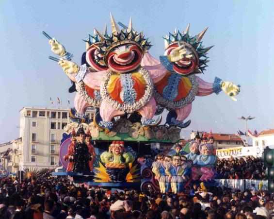 A carnevale clonare vale di Fabrizio Galli - Carri grandi - Carnevale di Viareggio 1998