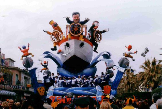 Si salvi chi può di Roberto Alessandrini - Carri piccoli - Carnevale di Viareggio 1999
