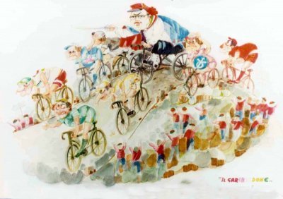 bozzetto Il garibaldone di Giovanni Strambi e Guidobaldo Francesconi - Carri piccoli - Carnevale di Viareggio 1983
