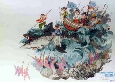 bozzetto Europa, Europa attenta di Paolo Lazzari - Carri grandi - Carnevale di Viareggio 1990