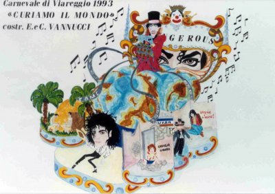 bozzetto Curiamo il mondo di Carlo Vannucci ed Enrico Vannucci - Carri grandi - Carnevale di Viareggio 1993