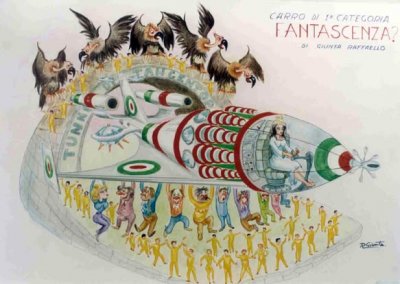 bozzetto Fantascienza? di Raffaello Giunta - Carri grandi - Carnevale di Viareggio 1994