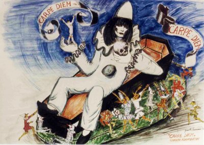 bozzetto Carpe diem di Gionata Francesconi - Carri grandi - Carnevale di Viareggio 1997