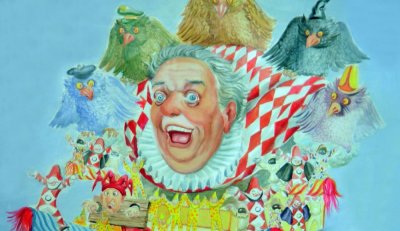 bozzetto Ma che male vi Fo di Silvano e Alessandro Avanzini - Carri grandi - Carnevale di Viareggio 1998